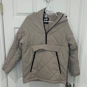 Alp N Rock Beige Quilted Ski Jacket